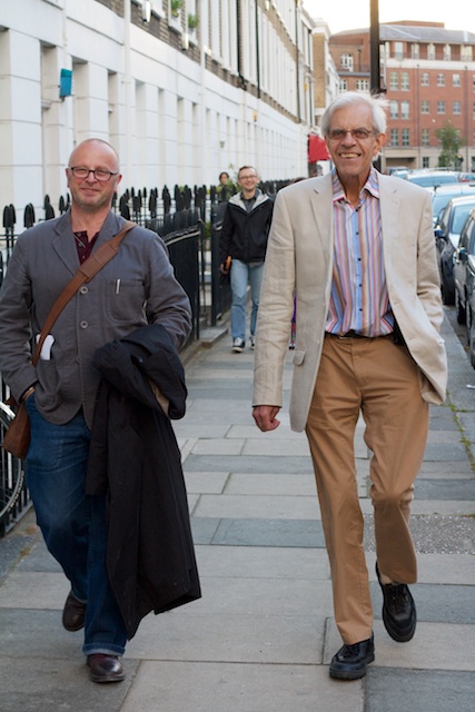 David Redfern with Donald Smith, Director of CHELSEA Space & Chair of Chelsea Arts Club Trust