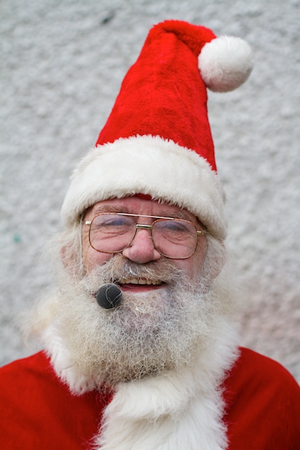 Meeting Father Christmas in person and making his portrait...at Santatown, Sligo Folk Park, Ireland