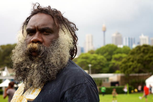 Umballa, Aboriginal man from North Queensland who I met at Yabun Festival in Victoria Park on Australia Day 2012 